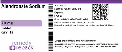 Mm2 (Alendronate Sodium 70mg 70518 0033 01)
